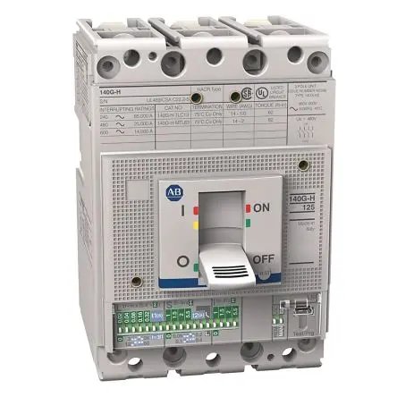 Produktfoto 1 von Allen Bradley 10 to 3000 A 140 g, Kompaktschutzschalter 3-polig, 25A DIN-Hutschiene / Abschaltvermögen 35 kA 690V ac
