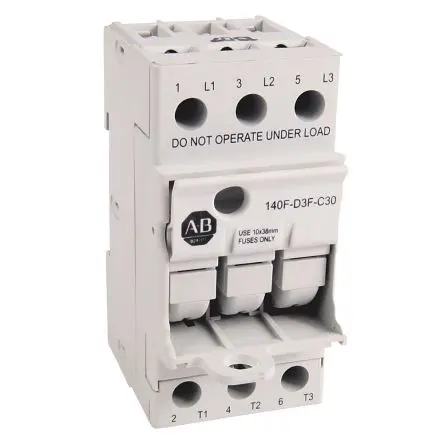 Produktfoto 1 von Allen Bradley Sicherungshalter 140F 200kA 10 x 38 mm 600V