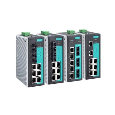 Produktfoto 1 von MOXA Verwalteter Switch 8-Port Managed Ethernet Switch Power Over Ethernet