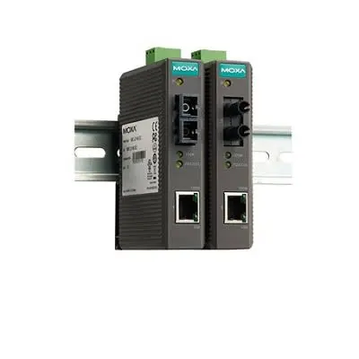 Produktfoto 1 von MOXA Ethernet-Medienkonverter 100Mbit/s, Multimodus, Multimodus 5 km 100 Mbit/s, Anschluss: SC