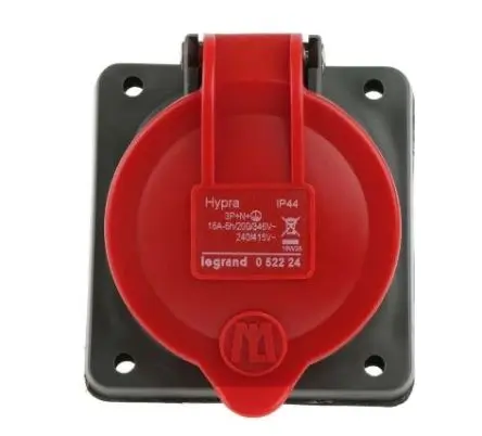 Legrand Buchse Schwarz 3P+N+PE, 415V, Panel IP55 63A