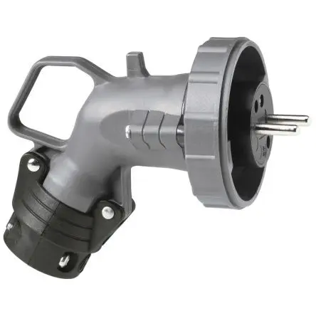 Produktfoto 1 von Legrand 539 Netzstecker Schwarz 2P+PE, 250V, Panel Gerade IP44, IP55, IP66, IP67 16A