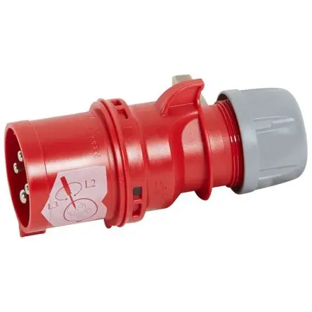 Produktfoto 1 von Legrand P17 Netzstecker Rot, 400V IP44 32A Phasenwender