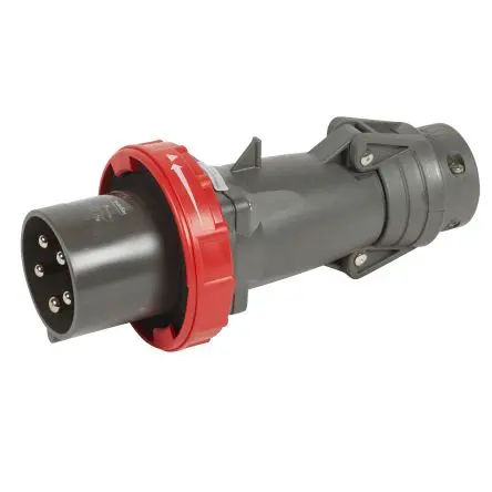 Produktfoto 1 von Legrand 594 Netzstecker Schwarz 3P+N+PE, 415V, Panel IP55, IP66, IP67 63A