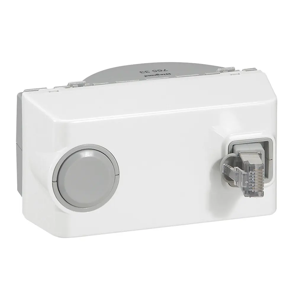 Produktfoto 1 von Legrand MosaicTM Stecker Kat. 6, Cat5e RJ45 Buchsenleiste Oberfläche