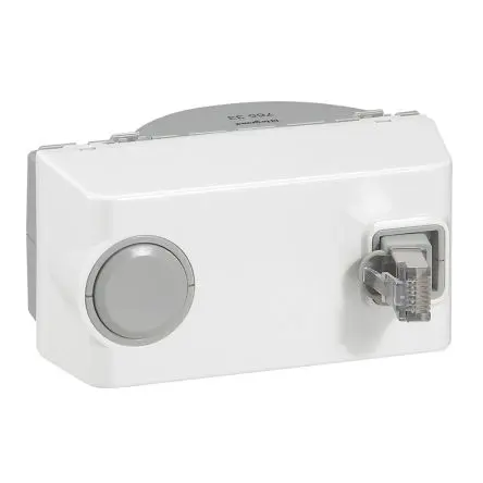 Produktfoto 1 von Legrand MosaicTM Stecker Kat. 6, Cat5e RJ45 Buchsenleiste Oberfläche
