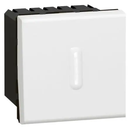 Produktfoto 1 von Legrand MOSAIC Zeitschaltuhr Lichtschalter Weiß IP41 8A, Antrieb: Polycarbonat, Basis: Polycarbonat, ABS
