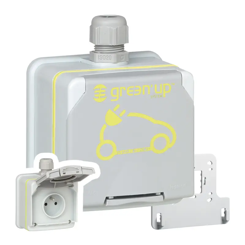 Produktfoto 1 von Legrand Green'up Steckdose Auslasssteckdose Beide Glasfaserverstärktes Polypropylen, Polycarbonat, Edelstahl,