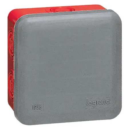 Produktfoto 1 von Legrand Plexo ABS (Gehäuse), Abdeckung: Polypropylen oder Polycarbonat Abzweigdose Umschlag: Grau, Rot IP55 Breite 88mm