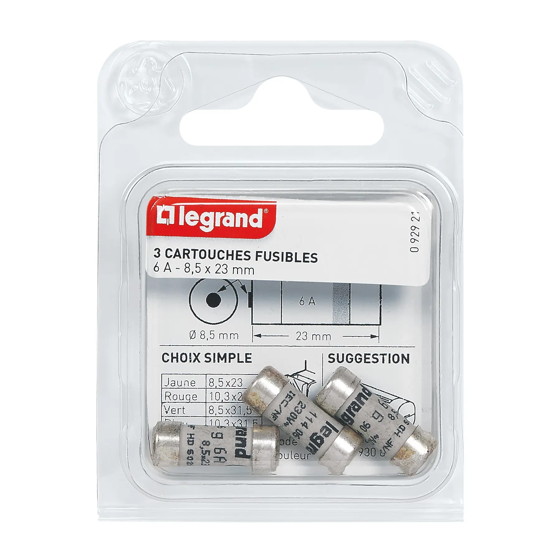 Produktfoto 1 von Legrand Sicherungshalter 6A