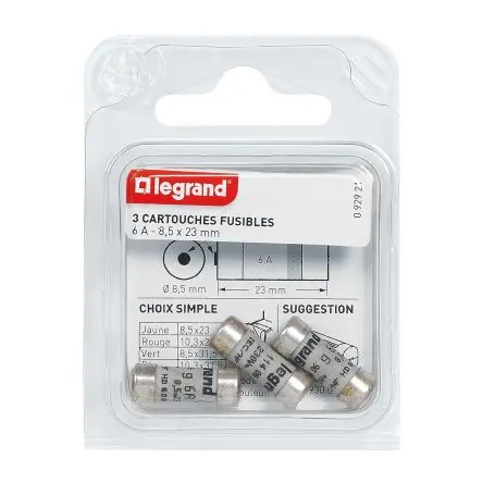 Produktfoto 1 von Legrand Sicherungshalter 0 929 21 6A