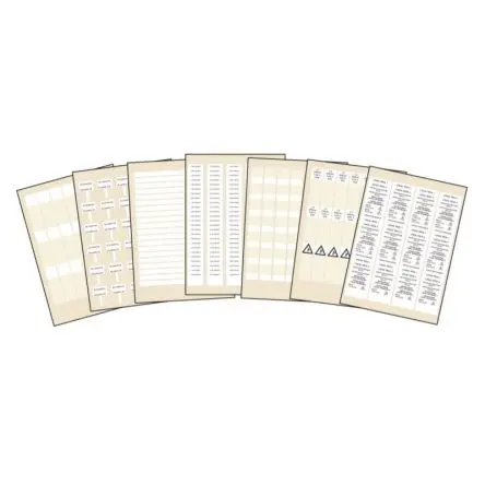 Produktfoto 1 von Legrand Beschriftungsetiketten für Laserdrucker auf Weiß 11 mm 25 mm 25 mm 11 mm