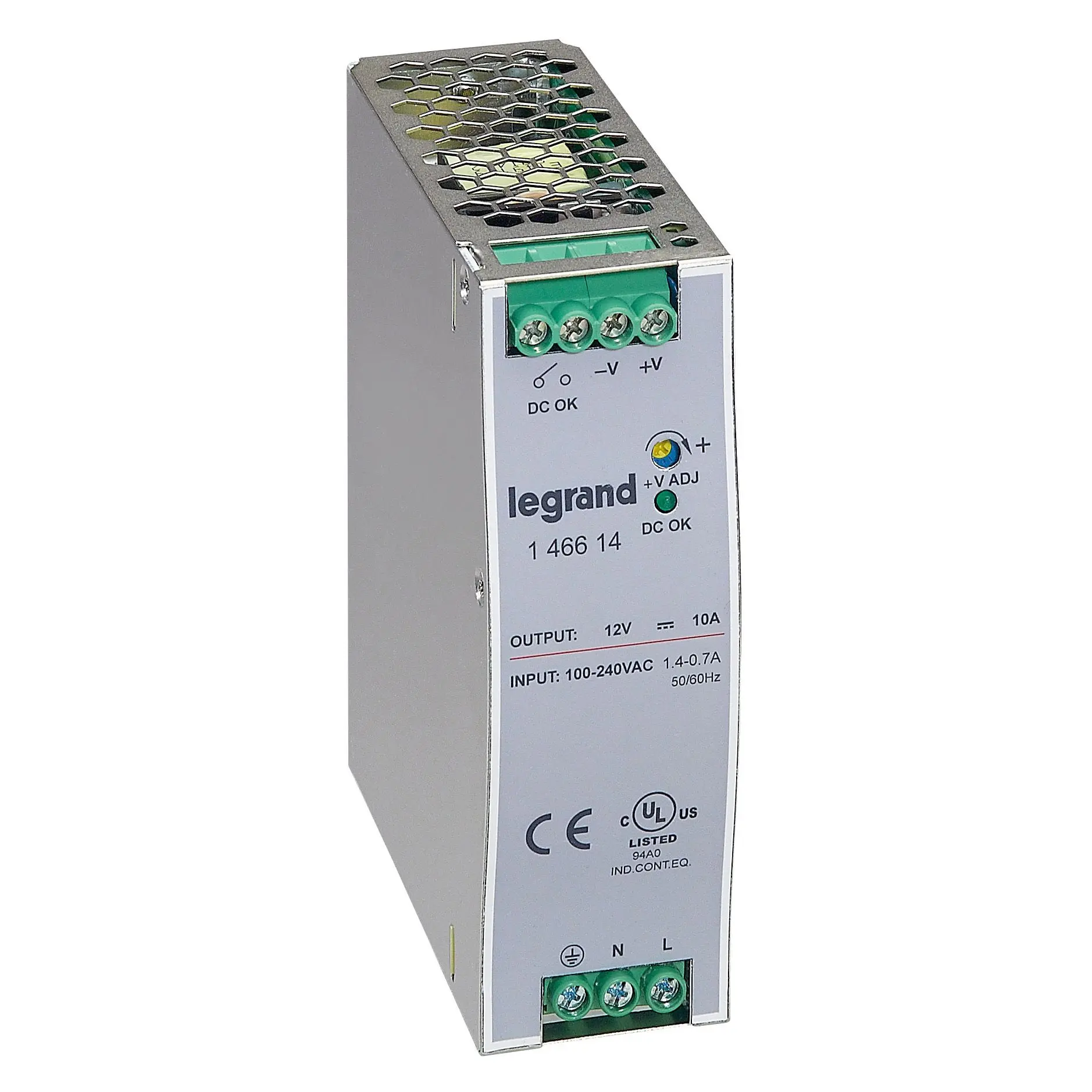 Produktfoto 1 von Legrand Schaltnetzteil, 12V dc / 10A 120W 100 → 240V ac