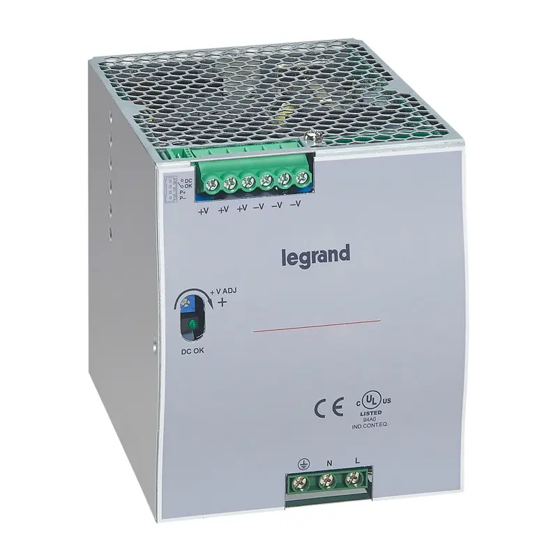 Produktfoto 1 von Legrand DIN-Schienen Netzteil Getaktet 48V dc / 5A 240W 88 → 264 V ac / 124 → 370V dc