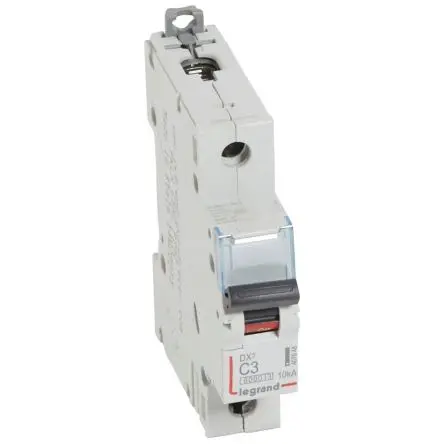 Produktfoto 1 von Legrand Miniaturüberlastschalter Typ C, Pol 1-polig 3A 230V ac, Abschaltvermögen 6000 A
