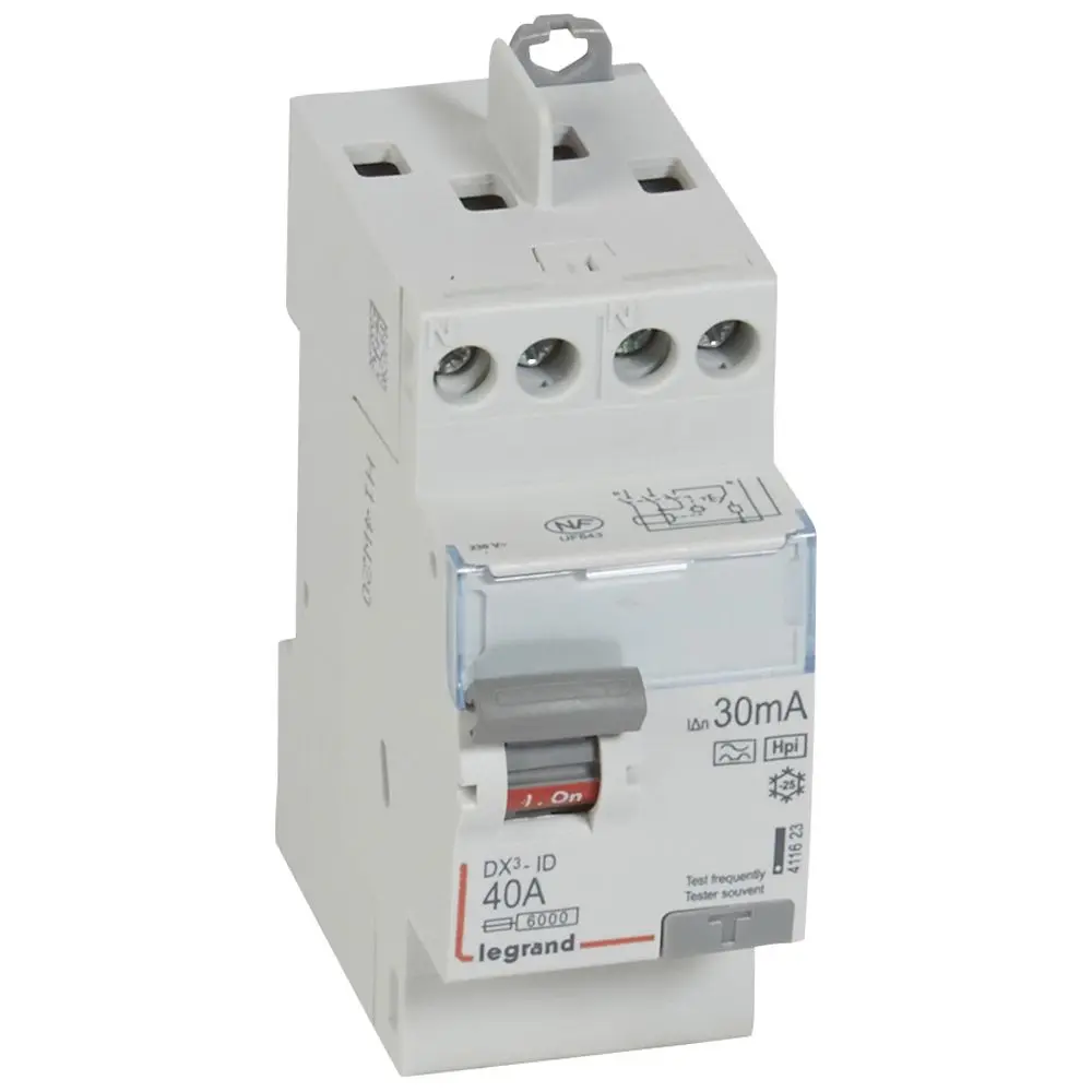 Produktfoto 1 von Legrand Miniaturüberlastschalter Typ F, Pol 2-polig 40 A 230 V ac DX3