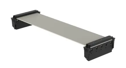Produktfoto 1 von Fischer SMC Band Flachbandkabel konfektioniert 40, Anschluss A Buchse 300 mm Stecker rechtwinklig