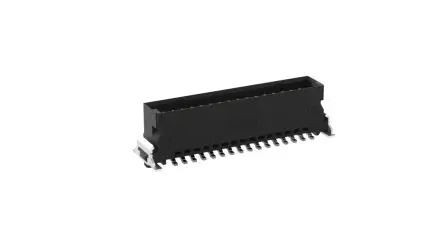 Produktfoto 1 von Fischer SMC Leiterplattenleiste Vertikal, 32-polig / 2-reihig, Raster 1.27 mm Raster Oberfläche, Kabel-Platine,