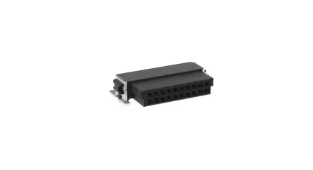 Produktfoto 1 von Fischer SMC Leiterplattenbuchse gewinkelt Oberfläche 20-polig / 2-reihig, Raster 1.27 mm Lot