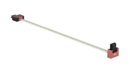 Produktfoto 1 von Fischer 2 Flach Flachbandkabel konfektioniert 2, Anschluss A Buchse 100 mm Stecker rechtwinklig