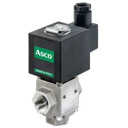 Produktfoto 1 von EMERSON – ASCO L340 Mit Gewinde, 3 Mit Gewinde Magnetventil 12V dc, Öffner 1/2 in 3/8 in G, ATEX-zertifiziert