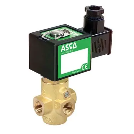 Produktfoto 1 von EMERSON – ASCO 370 Mit Gewinde, 2 Mit Gewinde Magnetventil 230V, Öffner 1/2 in 1/2 in, ATEX-zertifiziert