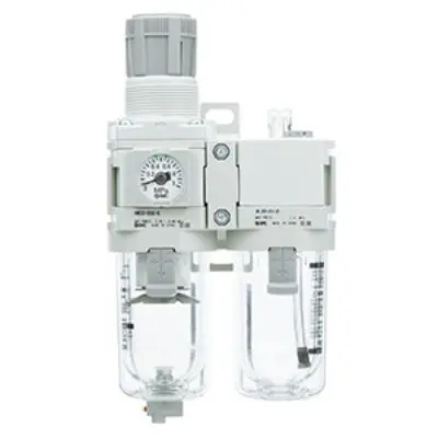 SMC AC 1/2 in Wartungseinheit, Filterregler-Öler, Automatisch 5 μm Ja 1/8 in, 10 bar