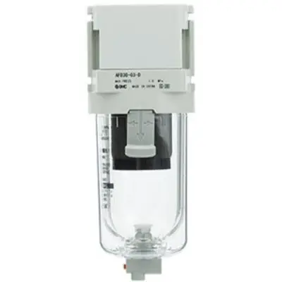 SMC AFD 5 μm Wartungseinheit, Filterregler-Öler, Automatisch, 120 L/min max., Anschluss 1/8 in, 10 bar max.