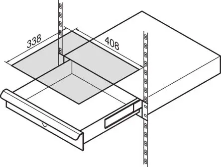 Produktfoto 1 von nVent SCHROFF Stahl Frontplatte 338 mm 408mm
