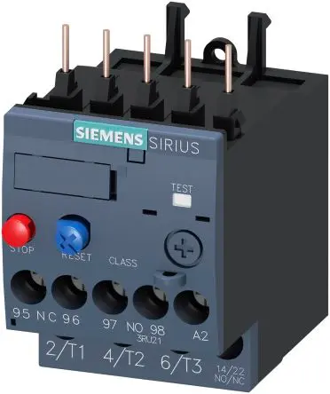 Produktfoto 1 von Siemens SIRIUS 3RU2 Thermisches Überlastrelais, / 0.16A 0.06 kW, 690V dc / 160mA 3P x 45mm