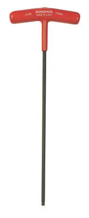 Produktfoto 1 von Bondhus Sechskantschlüssel Gebogen Metrisch, Zoll Lang 4 mm
