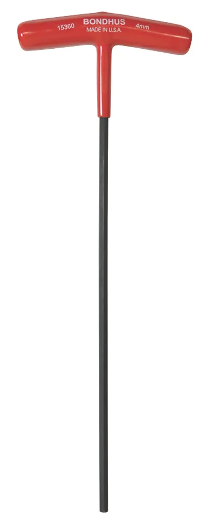 Produktfoto 1 von Bondhus metrisch  Innensechskant-Schlüssel 4mm T-Griff lang
