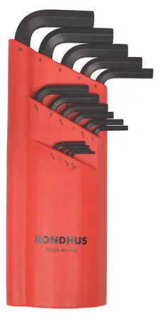 Produktfoto 1 von Bondhus Sechskantschlüsselsatz 15 L Metrisch Lang 1.27 to 10 mm