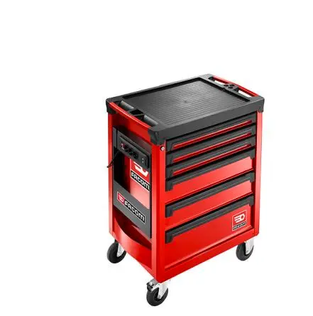 Produktfoto 1 von Facom Stahl Werkzeughalter, Steckdosenleiste für 3 Schutzkontakt-Buchsen und 2 USB-Anschlüsse