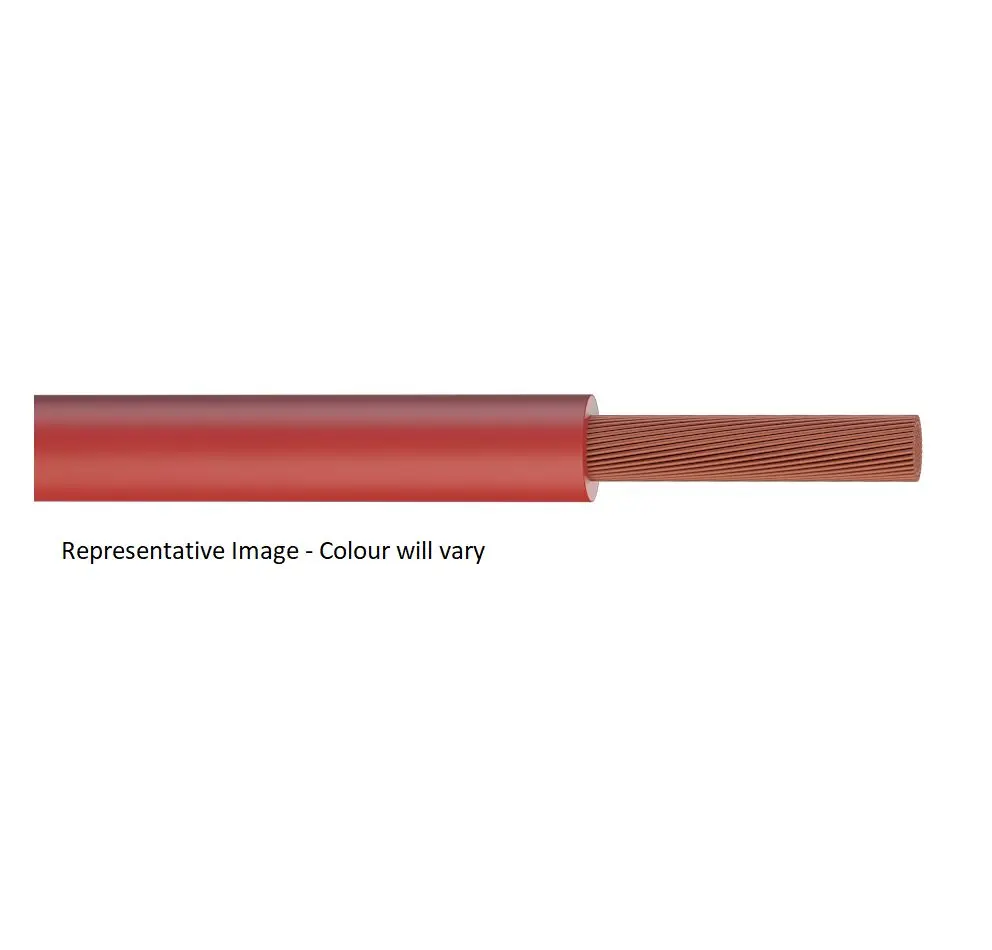 Produktfoto 1 von RS PRO Elektrokabel, 1-adrig Rot, 305 m 105 °C, 600-1000 V, Polyvinylchlorid