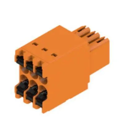 Produktfoto 1 von Weidmuller Steckbarer Klemmenblock Steckverbinder 6-Kontakte 3.5mm-Raster