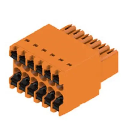 Weidmüller OMNIMATE Signal - series B2C/S2C 3.50 - 2-row Leiterplattensteckverbinder 180°, 12-polig / 1-reihig, Raster