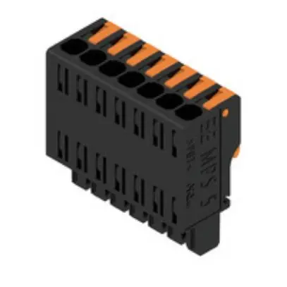 Produktfoto 1 von Weidmuller Steckbarer Klemmenblock Steckverbinder 7-Kontakte 5mm-Raster