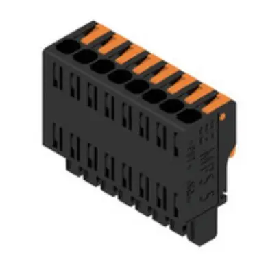 Produktfoto 1 von Weidmuller Steckbarer Klemmenblock Steckverbinder 8-Kontakte 5mm-Raster