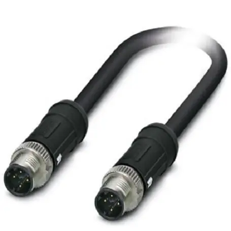 Produktfoto 1 von Phoenix Contact NBC Cat.5 Ethernet-Kabel, 2 m, Schwarz 4 Abgeschirmt Geschirmt, Aussen ø 6.6 mm Außen-ø , PEX