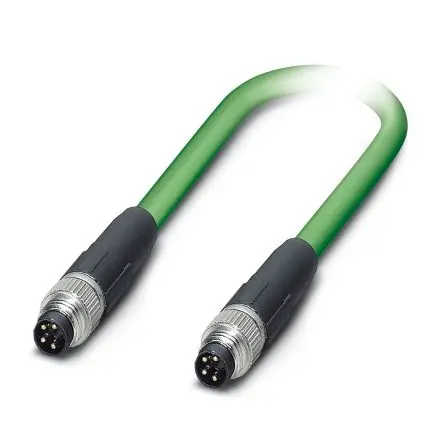 Produktfoto 1 von Phoenix Contact NBC Cat.5 Ethernet-Kabel, 1 m, Grün 4 Abgeschirmt Geschirmt, Aussen ø 6.5 mm Außen-ø , Polyvinylchlorid