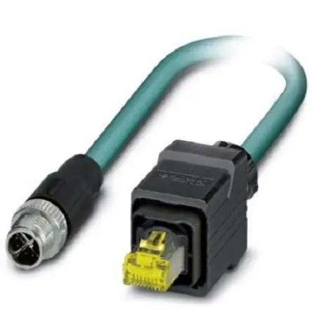 Produktfoto 1 von Phoenix Contact NBC Cat6a Ethernet-Kabel, 5 m, Blau 8 Abgeschirmt Geschirmt, Aussen ø 6.4 mm Außen-ø , Polyurethan