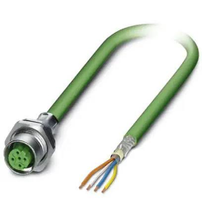 Produktfoto 1 von Phoenix Contact VS Cat.5 Ethernet-Kabel, 5 m, Grün 4 Abgeschirmt Geschirmt, Aussen ø 6.5 mm Außen-ø , Polyvinylchlorid