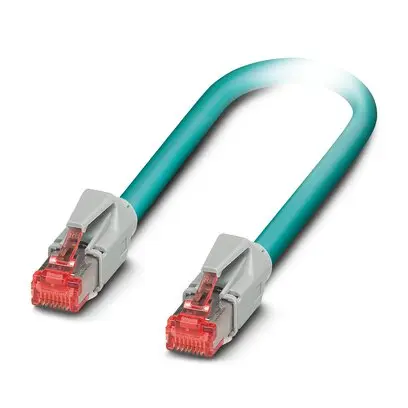 Produktfoto 1 von Phoenix Contact Cat.5 Ethernet-Kabel, 1 m, Blau 8 Abgeschirmt Geschirmt, Aussen ø 6.4 mm Außen-ø , Polyurethan