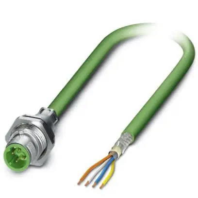 Produktfoto 1 von Phoenix Contact VS Cat.5 Ethernet-Kabel, 1 m, Grün 4 Abgeschirmt Geschirmt, Aussen ø 6.5 mm Außen-ø , Polyvinylchlorid