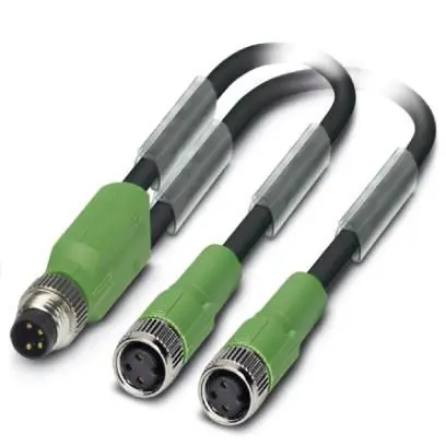 Produktfoto 1 von Phoenix Contact SAC, 4-polig Sensor-Betätigungselementkabel, M8, Gerade Stecker 4 / M8, Gerade Buchse, Länge 300 mm