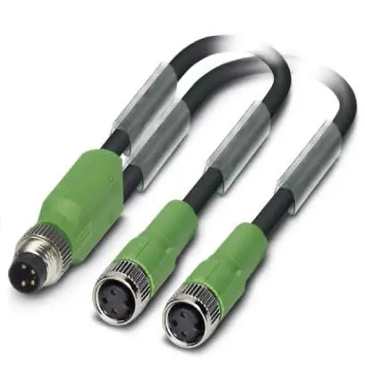 Produktfoto 1 von Phoenix Contact SAC, 4-polig Sensor-Betätigungselementkabel, M8, Gerade Stecker 4 / M8, Gerade Buchse, Länge 300 mm