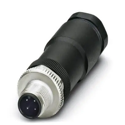 Phoenix Contact SACC M12 Rundsteckverbinder Stecker 4-polig Stecker 8A Kabel IP67