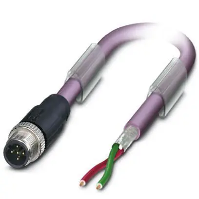 Produktfoto 1 von Phoenix Contact SAC, 5-polig Buskabel, M12, Gerade Stecker / Nicht abgeschlossen, Länge 2 m