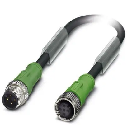 Produktfoto 1 von Phoenix Contact SAC, 4-polig Sensor-Betätigungselementkabel, M12, Gerade Stecker 4 / M12, Gerade Buchse, Länge 500 mm